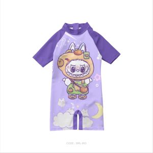 baju renang anak perempuan swimsuit terbaru motif LABUBU 1-10 tahun