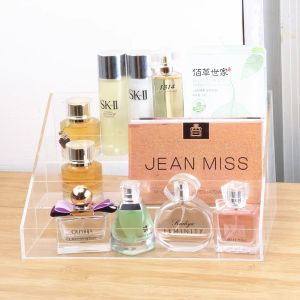 Acrylic Transparent Step Shampoo Skincare Mask Eyeshadow Air Cushion Storage Box Cosmetic Storage Desktop Organizer Rack