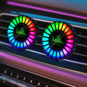 Car USB 5V Interior Air Outlet Aromatherapy Round Pickup Lamp RGB Colorful Ambient Air Fresher Cologne Ocean Fragrance