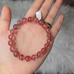 Q69 Vòng Thạch Anh Tóc Đỏ 10li cho Hỏa và Thổ - Phong Thuỷ TUDO P