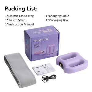 Electric Full-Body Fascia Ring Portable Vibration Fascia Massager Fat Burning Body Weight Loss Deep Tissue Muscle Relief & Relax