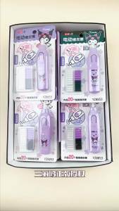 2024 Sanrio Pochacco Kuromi Stationery Drawing Painting Writting Electric Eraser Pen Students Supplies School Office Refill Erasers Childrens Day Gift