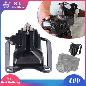 Camera Waist Belt Buckle 1/4" Screw Mount Quick Release Waist Belt Buckle Holder With Adjusting Knob For DSLR