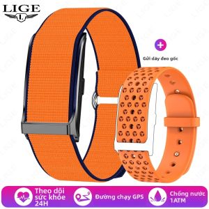 LIGE | LIGE Không Có Màn Hình Đồng Hồ Thông Minh Theo Dõi Sức Khỏe Theo Dõi Sức Khỏe Nhịp Tim Máy Đếm Bước Đi Chống Nước Vòng Tay Thể Thao Cho Nam Nữ