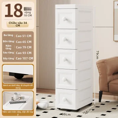 Tủ Lưu Trữ Khe Hở Narrow Gap Đa Tầng Kiểu Ngăn Kéo