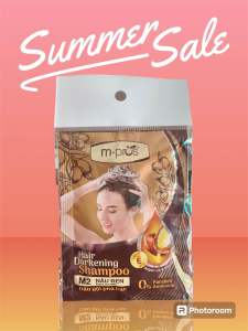 [Tặng 1 gói hấp dầu] Dầu Gội Nhuộm Tóc Thảo Dược ĐEN/ NÂU ĐEN PHỦ BẠC 100% M.PROS 25ml