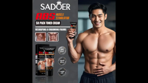 KADAIE SADOER krim otot perut alat ampuh melatih garis otot perut pria wanita krim super keringat membakar lemak tubuh mengecilkan perut fitnes olahraga krim membentuk tubuh cantik