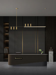 Copper Designer Model Accessible Luxury Bench Dining-Room Lamp Nordic Simple Modern in-Line Lamps Italian Normcore Bar Chandelier