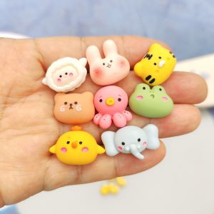 5pcs Cute Cartoon Animal 3D Resin Buttons DIY Hand Sewn Buttons Colorful Button Accessories for Decorating Clothing