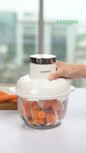 Samono Food Chopper Kaca 2 L Food Processor Penggiling Daging Mpasi Multifungsi SW-C300