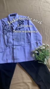 SETELAN JASKO ANAK BORDIR MOTIF TERBARU - BAJU KOKO ANAK BORDIR MOTIF KEREN