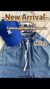 MANNING MJ11 jeans lurus pria jeans retro biru pria celana panjang panjang longgar celana panjang serut longgar musim panas celana panjang retro longgar bagian tipis