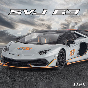 Quy Mô 1:18 Lambo Svj63 xe hợp kim Mô Hình Xe mô hình đúc Âm Thanh Ánh Sáng Xe Những Người Yêu Thích Bộ Sưu Tập Trẻ Em Món Quà Sinh Nhật Kim Loại Đồ chơi bé trai