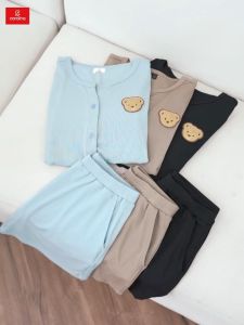 Đồ bộ nữ CARDINA chất liệu tăm lạnh cao cấp co dãn thoải mái phom dáng trẻ trung năng động 5BFN01
