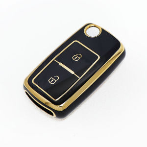 2 Buttons TPU Car Key Cover Shell Bag Fob Case Accessories For Volkswagen VW Tiguan Golf 4 5 Jetta Beetle Scirocco Polo Passat
