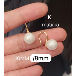 Anting Mutiara Gold Berkilau Lapis Emas Awet Anti Luntur