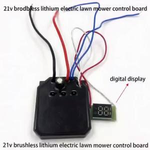 1 Piece Digital Display 21V Brushless Lithium Battery Lawn Mower Control Board Lawnmower Control Board Lithium Battery Lawn Mowe