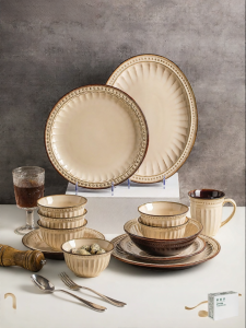 mornenjoy | Underglaze Colored Vintage High Aesthetic Ceramic Tableware
