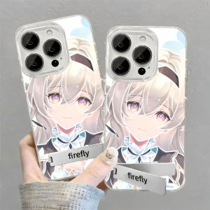 Starry Sky Rail Mobile Phone Case Gradient Feathers Shockproof for Apple 16 Series iPhone 15 Huawei M60 Xiaomi 14 Redmi K70 OnePlus Ace3