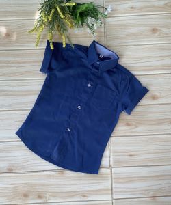 ☘️เสื้อเชิ้ตเด็กสีพื้น มีเป๋าพร้อมส่ง🌟💋 👔เสื้อเชิ้ตเด็กแขนสั้น หล่อเท่ห์มาก ผ้าอ๊อกฟอร์ด นุ่มใส่สบาย  มี5 สี แดงสด ขาว ฟ้า ชมพู กรม ค่ะ