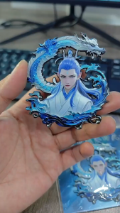 ส่งจากไทย แม่เหล็กติดตู้เย็น 3D ตกแต่งตู้เย็น fridge magnet สติกเกอร์ตู้เย็นอะนิเมะ NE ZHA เส้นผ่าศูนย์กลาง 5.5 ซม.
