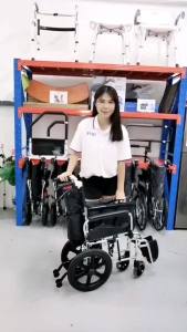 Wheelchair [GETS] High Quality Aluminum Flexi14 Pushchair & Flexi20 Wheelchair with uplift armrests & detachable legrests