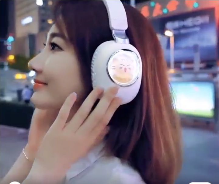 Cute cat permainan headphone dengan mic extra bass bluetooth bunyi ...