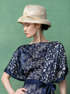 Bamboo Weaving Sun Blocking Breathable French Elegant Straw Hat