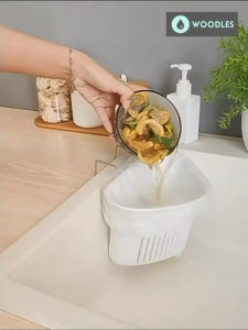 [SG Stock] WOODLES DAISO Disposable Kitchen Sink Filter Net Drain Strainer Basket Corner Trash Bin for Food Waste