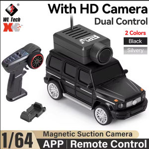 WLtoys RC Cars 1:64 Mini 6406 6406C HD Camera Car 120° Wide Angle 2.4G  Mobile APP 720P Dual Control Mini Car Desktop toys