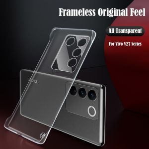 สำหรับ IQOO 12 5G IQOO12 Iq00 2023เคสโทรศัพท์พีซีแข็งฝาหลังกรอบโปร่งใสกันกระแทกแบบใสกันชนไร้กรอบไร้กรอบบางพิเศษ