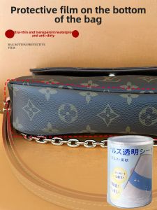 ฟิวส์กระเป๋าถือฟิล์มป้องกันชั้นฐานป้องกันการสึกหรอกระเป๋ามุมป้องกันฟิล์มบางป้องกันรอยขีดข่วนกระเป๋าถือดอกไม้ป้องกันมุม