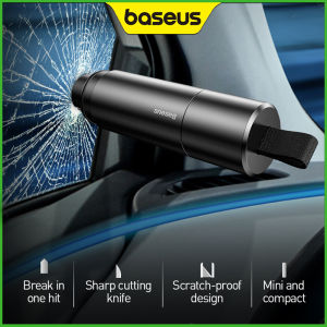 Baseus Car Safety Hammer Window Glass Breaker Life-Saving Escape Tool Window-breaking Seat-Belt Cutting Rescue Tool