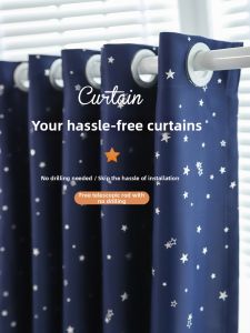 ORIENTAL LAN | Full Shade Easy Installation Curtains With Adjustable Rod