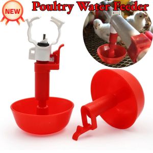 Chicken Waterer Cups Plastic Backyards Chicken Water Feeder Water Drinking Cups Bowls Poultry Water Drinking Hanging Cups