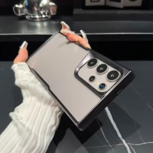 🇹🇭✨ต้นฉบับ.ใช้ดี ✨ เคสโทรศัพท์ขอบเคลือบด้วยไฟฟ้าสำหรับ Samsung Galaxy S24 S23บวก ทำจากอัลตร้า ฝาครอบใสสำหรับป้องกันเลนส์