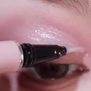 1PC Ultra-fne Glitter Pink Eyeliner Waterproof Liquid Korean Makeup for Women Quick Dry Smooth Eye Liner Long Lasting Eye Pen