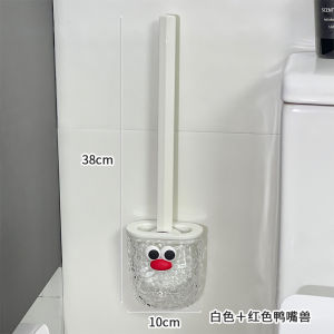 Wall-Mounted Toilet Brush Home Bathroom Cleaning Tool No Dead Angles Toilet Cleaner Plastic Material No Drilling Required
