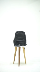 BAPIN Tas Higro Backpack Black Cordura - Tas Ransel Basic Laptop Pria Wanita Sekolah Kantor Kerja