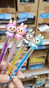 Pensil Susun / Peluru Labubu Pencil Tumpuk Bisa di Refill Lantun Benzia Lucu Unik Viral Lisa