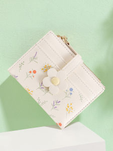 Cute Lightweight Compact Womens Wallet Student Coin Purse Fresh New 2025 Card Holder Short Style Korean Style Printed