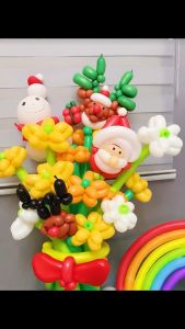 Bịch 100 bóng bay dài nhiều màu tạo hình pastel macaron nghệ thuật bóng bay dài giun đũa vặn hình bông hoa