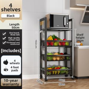 Upgraded Multifunctional Kitchen Shelving Unit