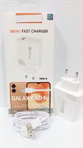 Charger SMSNG GALAXY A04e 180W Fast Charger Quick Charge 3.0 Support Fast Charging