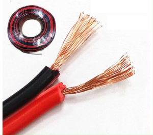 สายลำโพง สายไฟ ความยาวมี 3M/4M/5M/6M/8M/10เมตร ทองแดงแท้ 2X0.5 (สีดำ/แดง) speaker cable