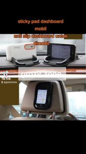 Bantalan Anti Slip Dashboard Mobil Karet Ukuran 10cm x 15cm - Tempat Hp, Uang, dan Kunci - Lekukan untuk Charge Ponsel - Tahan Lama dan Lengket