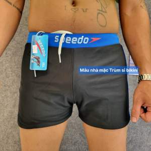 Quần Bơi Nam Dáng Đùi Speedo hàng nhà may chất dày dặn co giản nhiều đẹp đủ size M đến 6XL từ 40 đến 95 ký( mẫu nhà 160cm nặng 55 ký mặcXL)