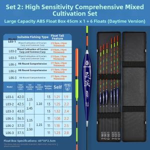 JUQINWANG | Highly Sensitive Thick Visible Carp Fishing Floats Set