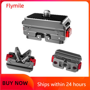 Flymile Quick Release Base Adapter for Insta360 X5/X4/Ace Pro 2 Accessories Metal Extensions Bracket Mount Plate Base
