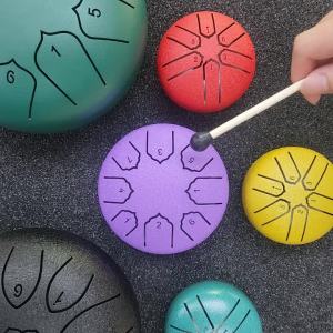Trống Lưỡi Thép 4 Inch 8 Nốt Nhạc Cụ Gõ Trống Mưa Quà Tặng Cho Gia Đình Và Bạn Bè
